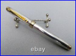 Vintage Rare Oversize NOVA M Sterling Silver 925 Fountain Pen SS Nib Unique