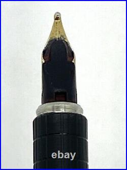 Vintage Rare Pierre Cardin Aurora Sterling Gold Trim 18K Gold Nib Fountine Pen