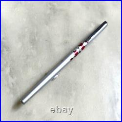 Vintage Rare Pilot Eve Thin Fountain Pen Aluminum Body EF nib Plated Gold