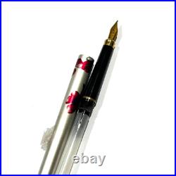 Vintage Rare Pilot Eve Thin Fountain Pen Orchid Aluminum Body EF nib Plated Gold