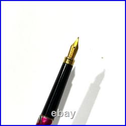 Vintage Rare Pilot Eve Thin Fountain Pen Orchid Aluminum Body EF nib Plated Gold