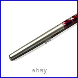 Vintage Rare Pilot Eve Thin Fountain Pen Orchid Aluminum Body EF nib Plated Gold