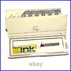 Vintage Rare Pilot Eve Thin Fountain Pen Orchid Aluminum Body EF nib Plated Gold