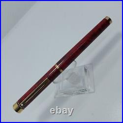 Vintage Rare Sheaffer Targa Fountain Pen BURGANDY LAQUE 14K nib