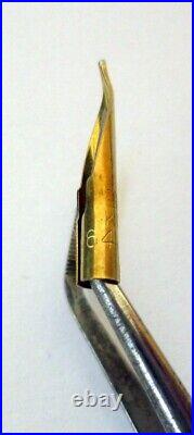 Vintage Rare Used China Black Fountain Pen Kin Sin With 12k Gold Nib # 349