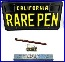 Vintage Rare WATERMAN 2 RMHR Fountain Pen Straight cap Eyedropper #2 STAR F nib