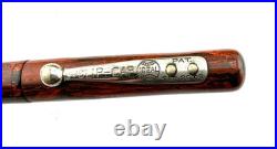 Vintage Rare WATERMAN 2 RMHR Fountain Pen Straight cap Eyedropper #2 STAR F nib