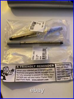 Vintage Retro 1951 Tornado Ballpoint Pen + 2 Ink Cartridge Rare NOS