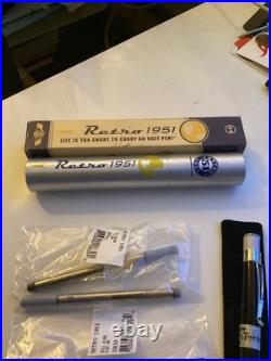 Vintage Retro 1951 Tornado Ballpoint Pen + 2 Ink Cartridge Rare NOS