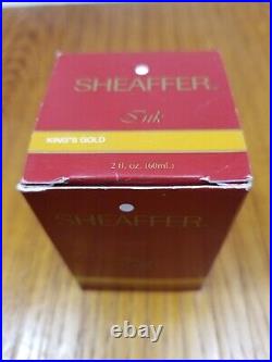 Vintage Sheaffer King's Gold Fountain Pen Ink Rare Color New