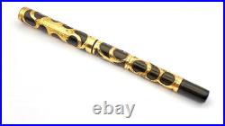 Vintage The Ten Year Fountain Pen In Filigree 14k Fine Nib Made In USA Very Rare
