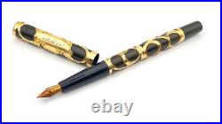 Vintage The Ten Year Fountain Pen In Filigree 14k Fine Nib Made In USA Very Rare