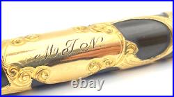 Vintage The Ten Year Fountain Pen In Filigree 14k Fine Nib Made In USA Very Rare
