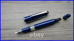 Vintage VERY RARE 1970's Blue Senator Steel F Nib Fountain Pen