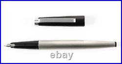 Vintage & rare LAMY 25P Fountain Pen with OB-nib Silver-Black / W. Germany