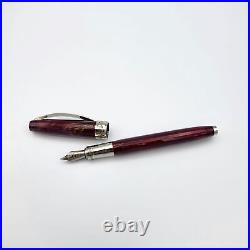 Visconti Hall of Music Sparkling Burgundy Medium Fountain Pen Rare