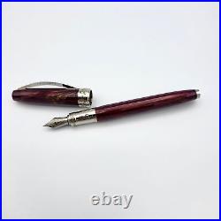 Visconti Hall of Music Sparkling Burgundy Medium Fountain Pen Rare