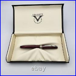 Visconti Hall of Music Sparkling Burgundy Medium Fountain Pen Rare