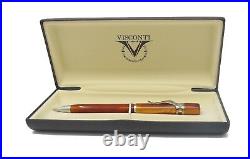 Visconti Ragtime Collection Amber Crystal Ballpoint Pen New In Box 561SF13