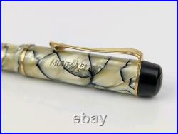 Vtg Montblanc 324 Marbled Black & Pearl Celluloid 14k Gold Nib 1930's RARE Vtg Montblanc 324 Marbled Black & Pearl Celluloid 14k Gold Nib 1930's RARE