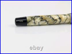 Vtg Montblanc 324 Marbled Black & Pearl Celluloid 14k Gold Nib 1930's RARE Vtg Montblanc 324 Marbled Black & Pearl Celluloid 14k Gold Nib 1930's RARE