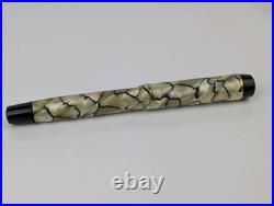 Vtg Montblanc 324 Marbled Black & Pearl Celluloid 14k Gold Nib 1930's RARE Vtg Montblanc 324 Marbled Black & Pearl Celluloid 14k Gold Nib 1930's RARE