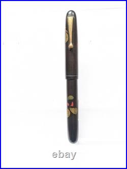 Vtg Rare 1930s Era Urushi Maki-e Pilot Lever Fountain Pen 14k Manifold Nib