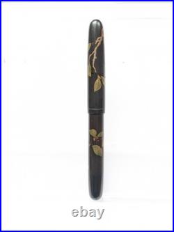 Vtg Rare 1930s Era Urushi Maki-e Pilot Lever Fountain Pen 14k Manifold Nib