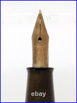 Vtg Rare Blue Celluloid Pilot Namiki Pocket Lever Fountain Pen 14k F Nib