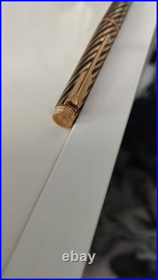 Vtg & Rare Parker 180 Twist Pen 14K Gold Solid Gold Nib Fountain Pen