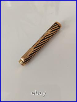 Vtg & Rare Parker 180 Twist Pen 14K Gold Solid Gold Nib Fountain Pen