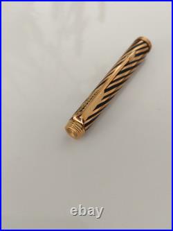 Vtg & Rare Parker 180 Twist Pen 14K Gold Solid Gold Nib Fountain Pen