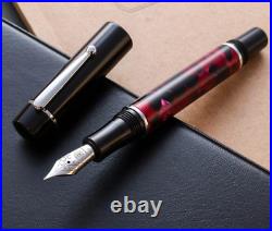 WANCHER Fountain Pen ZEN RED STAINLESS Japan Limited Rare Gift