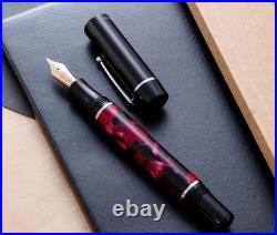 WANCHER Fountain Pen ZEN RED STAINLESS Japan Limited Rare Gift