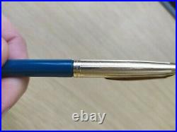 WATERMAN C/F 875 FOUNTAIN AND ballpoint pen SET IN Case CF 14K NIB M vtg rare