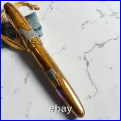 Wajimayazenni Maki-e Urushi 14K Fountain Pen Herd of Horses Gold MF Nib Rare