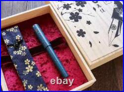Wancher Sekai Saihi-Nuri Fountain Pen, Chinese Lacquer Ao-Age, Rare Collectible