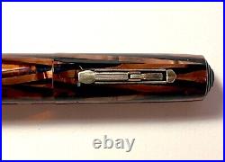 Waterman Copper Ray DeLuxe Ink-vue with Red Waterman 14k Keyhole nib-RARE