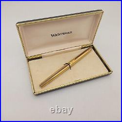 Waterman Dg Director General Gold Plated Fountain Pen 18k Ef Nib Vintage Rare