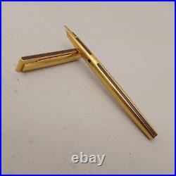 Waterman Dg Director General Gold Plated Fountain Pen 18k Ef Nib Vintage Rare