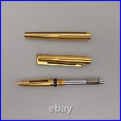 Waterman Dg Director General Gold Plated Fountain Pen 18k Ef Nib Vintage Rare