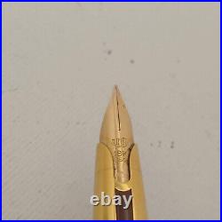 Waterman Dg Director General Gold Plated Fountain Pen 18k Ef Nib Vintage Rare