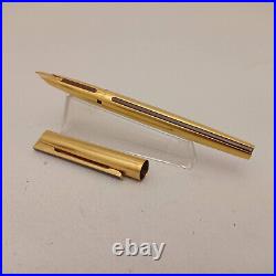 Waterman Dg Director General Gold Plated Fountain Pen 18k Ef Nib Vintage Rare