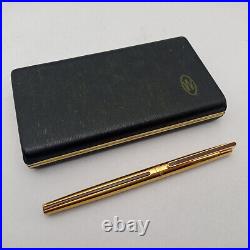 Waterman Dg Director General Gold Plated Fountain Pen 18k Ef Nib Vintage Rare