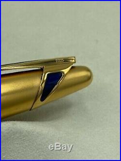 Waterman Edson Boucheron Fountain Pen 18K Solid Gold RARE Left Oblique Broad nib