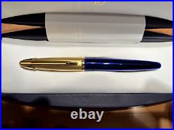 Waterman Edson Rollerball Pen Sapphire Blue New In Box Very Rare Pen