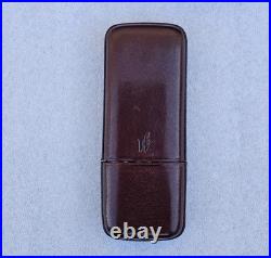 Waterman Ideal Prestige Leather Case For 3 Pens Rare
