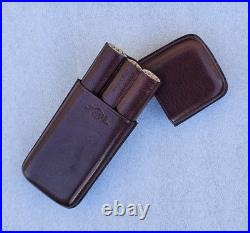 Waterman Ideal Prestige Leather Case For 3 Pens Rare