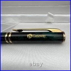 Waterman Laureat Ballpoint Pen Green Marble -Rare Gateway Corporate Presentation