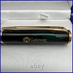 Waterman Laureat Ballpoint Pen Green Marble -Rare Gateway Corporate Presentation